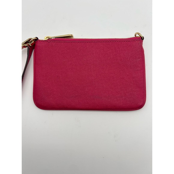 Michael Kors Hot Pink Wristlet with Zip Closure Colorful Preppy‎ Designer - Picture 7 of 11